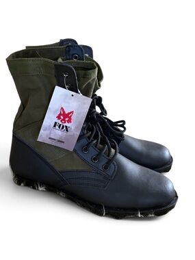 NWT Fox Military Combat Black and Olive Vietnam Jungle Boots